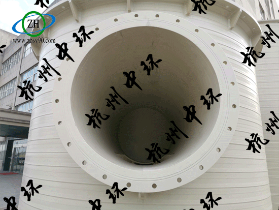 【工程案例】杭州中环PPH碱洗塔在新能源行业中的应用